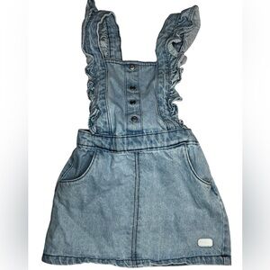 7 For All Mankind Girls Denim Overall Dress - Size 3T